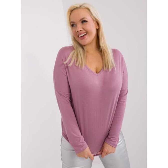 Dámská halenka plus size ELISA růžová Růžová, Univerzální