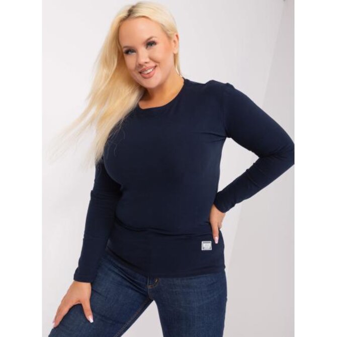 Dámská halenka námořnicky plus size ITAS modrá Námořnická modrá, Univerzální
