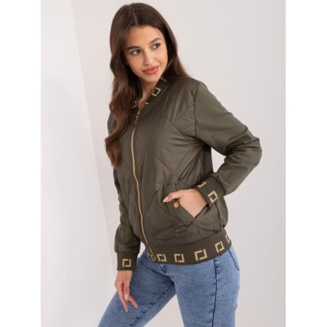 Dámská bunda bomber se zapínáním na zip SEW khaki Khaki, S/M