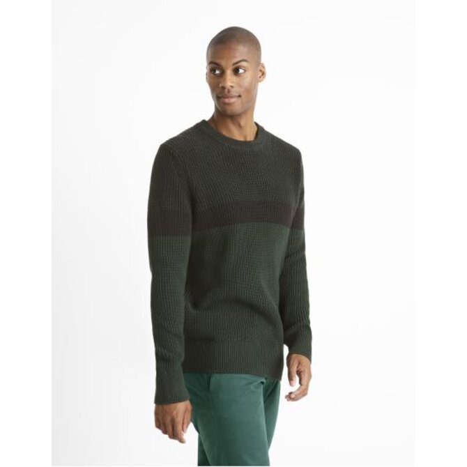Svetr s pruhem Ceriblock Khaki, S