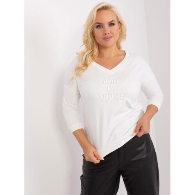 Dámská halenka plus size THAT ecru Ecru, Univerzální