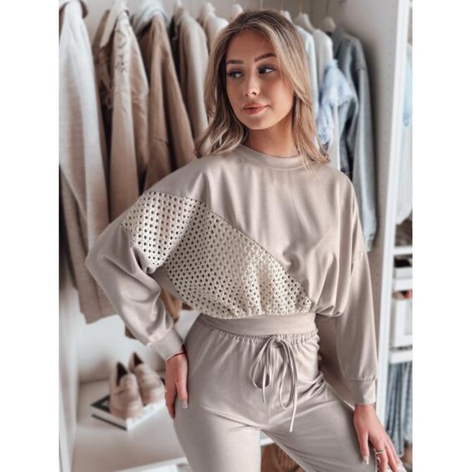 Dámská halenka nadměrné velikosti ELEGRA mocha Béžová, Univerzální