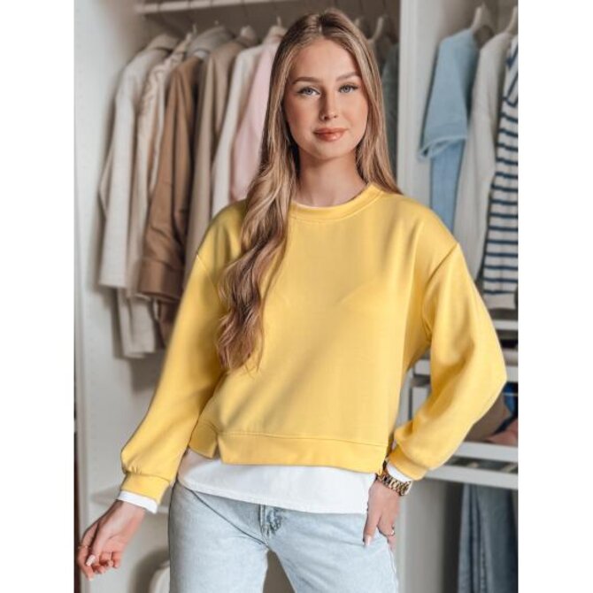 LUZZIO žlutá dámská halenka oversize Žlutá, Univerzální