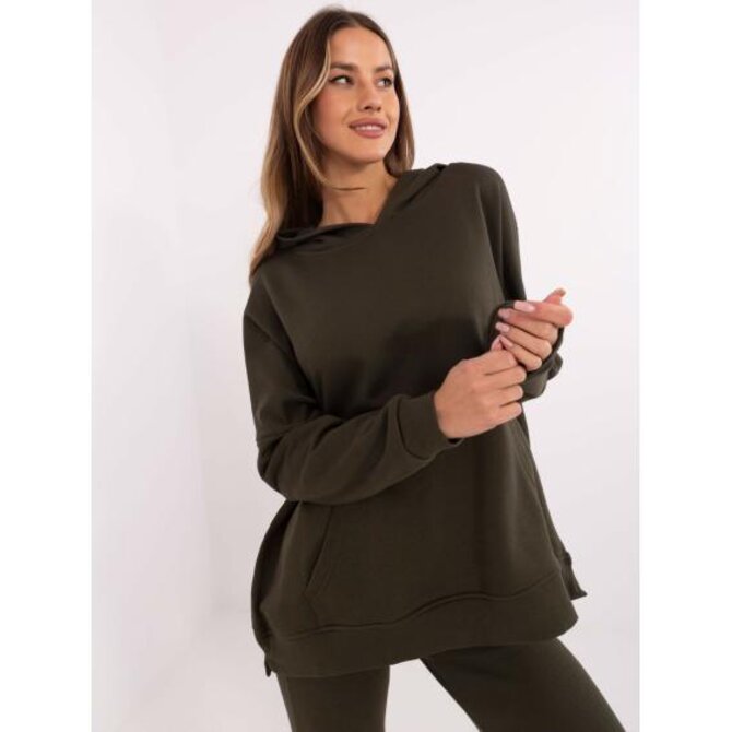 Khaki tepláková souprava s klokaní mikinou Khaki, Univerzální