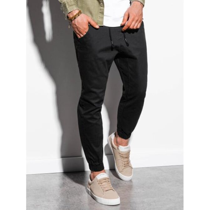 Pánské kalhoty joggers MEL černé Černá, XL