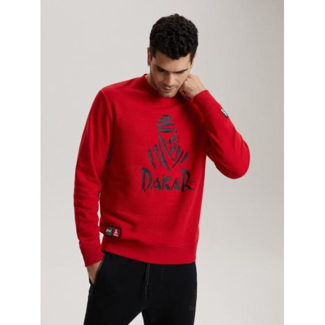 Pánská mikina DKR CREW 04 B1563 červená Červená, S