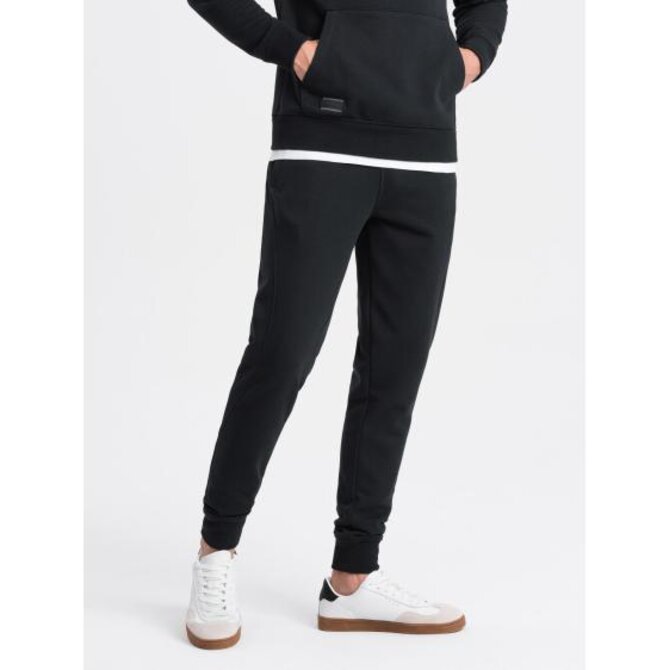 Pánské bavlněné tepláky joggers BASIC černé