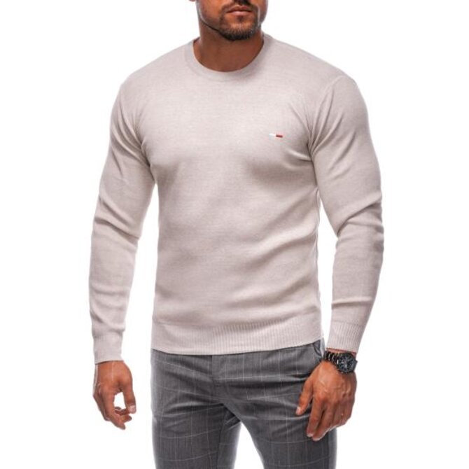 Pánský svetr E238 béžový Béžová, XXL/3XL