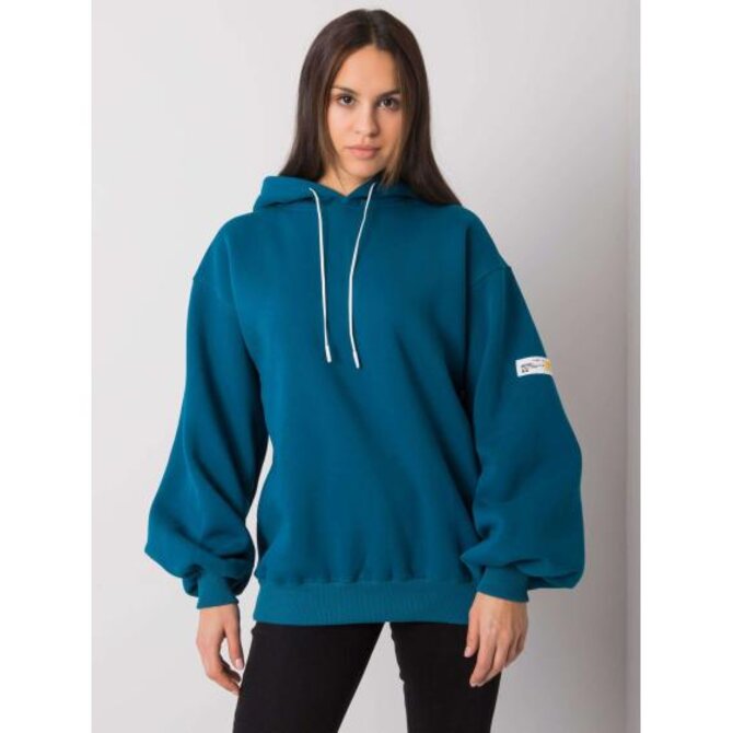 Dámská mikina s kapucí Yassie tmavě modrá Mořská, L/XL