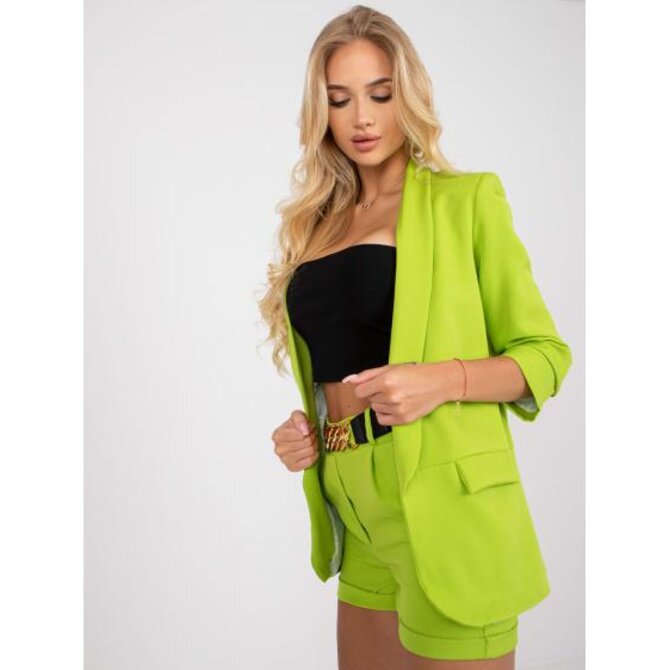 Dámská souprava s 3/4 rukávy dvoudílná elegantní ARGUS světle zelená Žlutá, 2XL