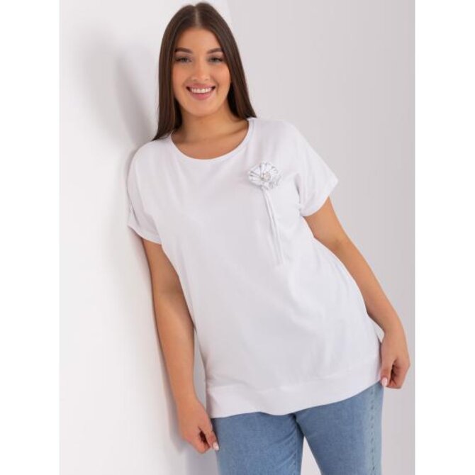 Dámské halenka plus size MINA ecru Ecru, Univerzální