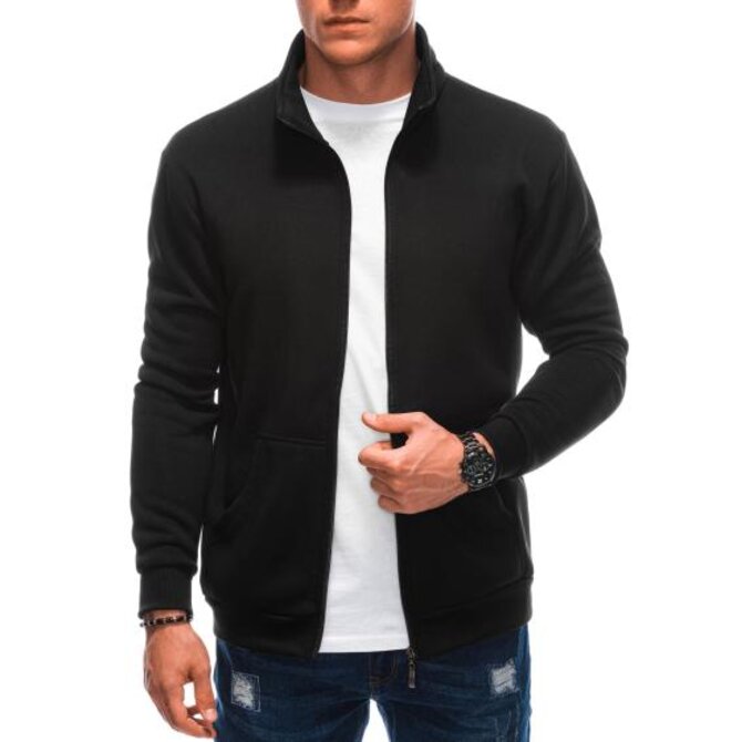Pánská mikina B1605 černá Černá, 4XL