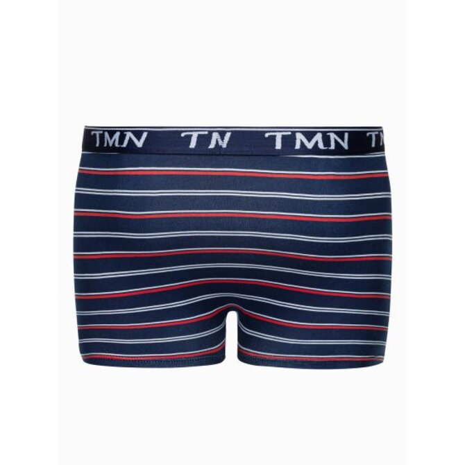 Pánské boxerky U518 - světle šedé Námořnická modrá, 3XL