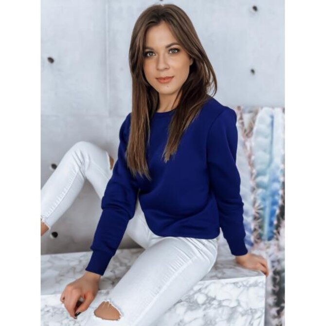 Dámská mikina s kapucí FASHION II modrá Modrá, XL