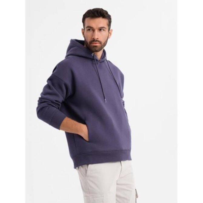 Unisex mikina s kapsami a kapucí - fialová V13 OU-SNBC-0105