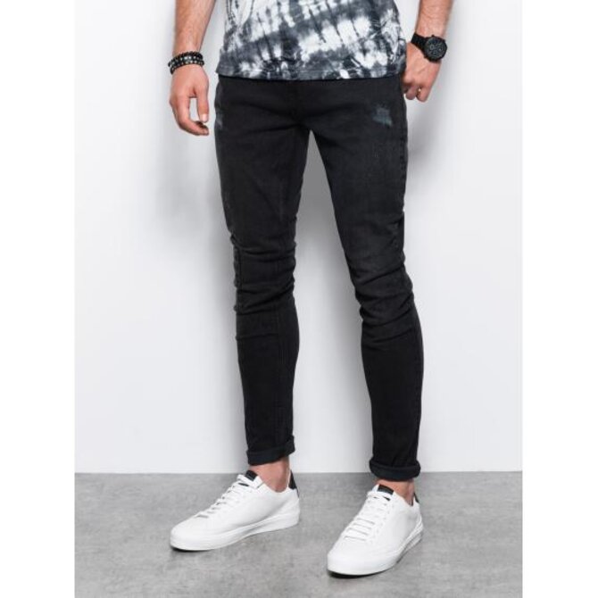 Pánské džíny SKINNY FIT černé Černá, XXL