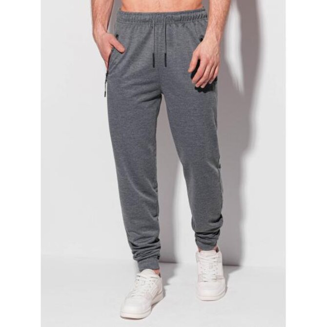 Pánské tepláky P1330  šedé Šedá, XL/XXL