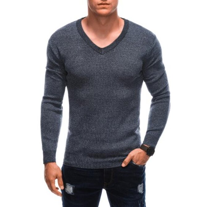 Pánský svetr E230 tmavě šedý Tmavě šedá, XL/XXL