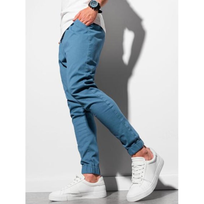 Pánské kalhoty joggers NIKO modré Modrá, XL