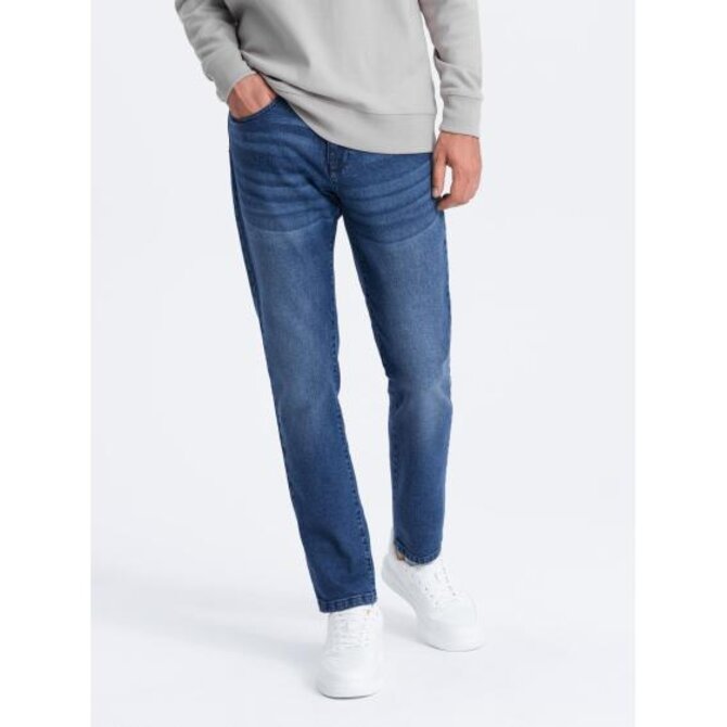 Pánské džínové kalhoty SLIM FIT modré Modrá, XL