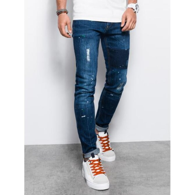 Pánské džíny SKINNY FIT modré Modrá, M