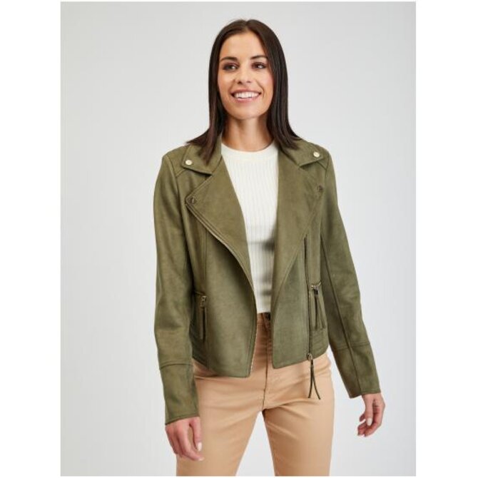 Khaki dámský křivák v semišové úpravě ORSAY Tina 36 Khaki, 38