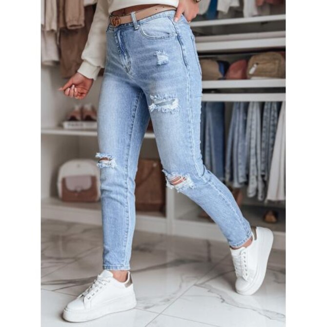 Dámské džíny slim fit RIPESLIM modré Modrá, s34