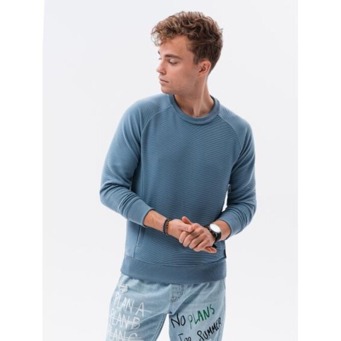 Pánská mikina BOBBY modrá Modrá, XXL