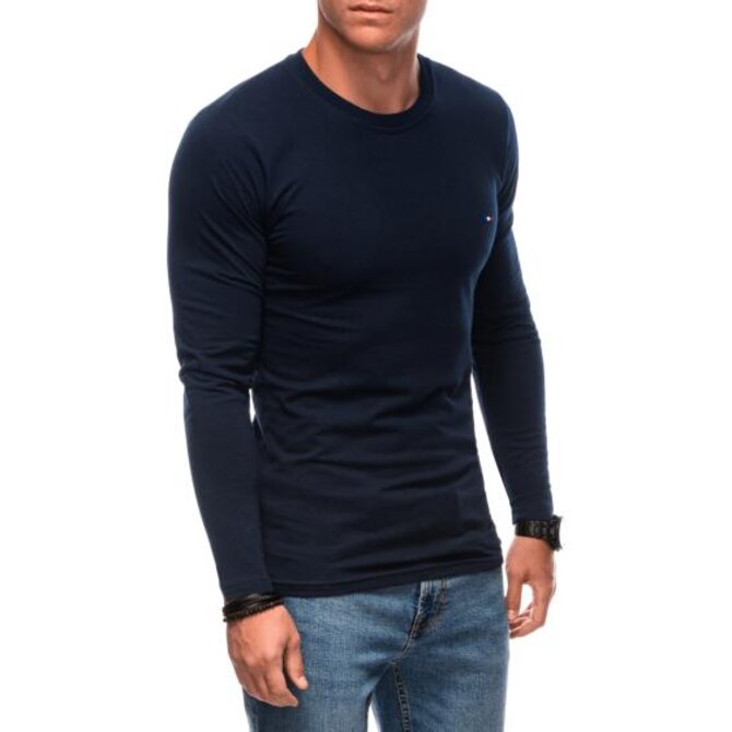 Pánská mikina s potiskem a dlouhým rukávem L170 navy blue Námořnická modrá, XXL
