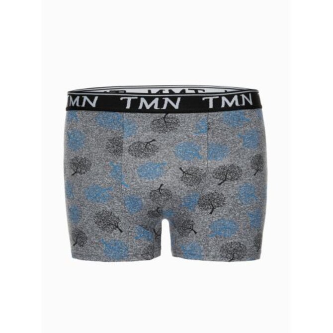 Pánské boxerky U506 - tmavě modré Šedá, XXL