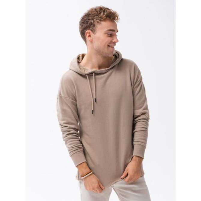 Pánská mikina s kapucí GAIGE popelavá šedá Šedá, XL