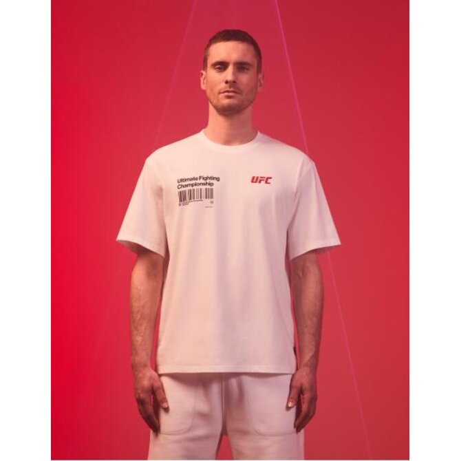 Tričko s potiskem UFC Bílá, XL