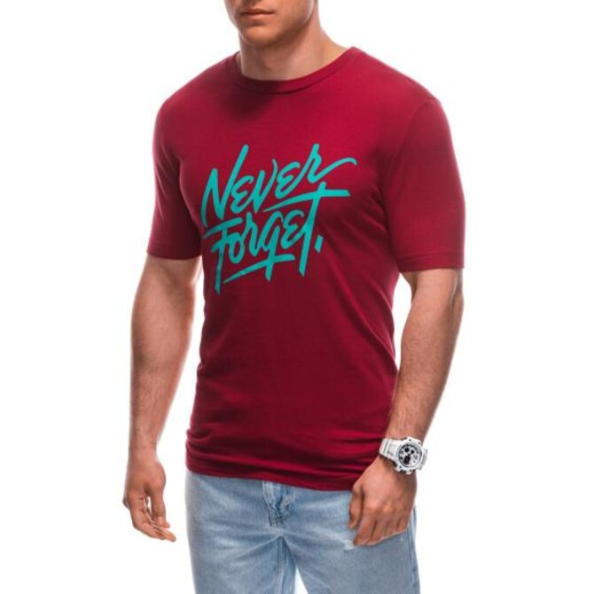 Pánské tričko S1935 červené Červená, 3XL