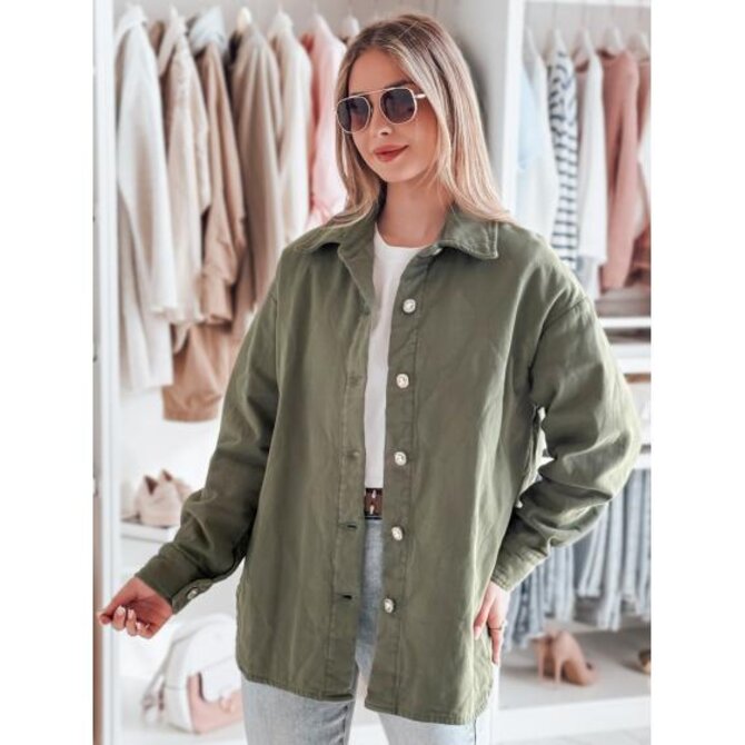 Dámská přechodová bunda oversize KOSMOJACK, khaki Khaki, Univerzální