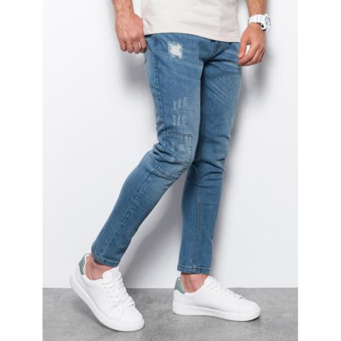 Pánské džíny SKINNY FIT světle modré Modrá, L