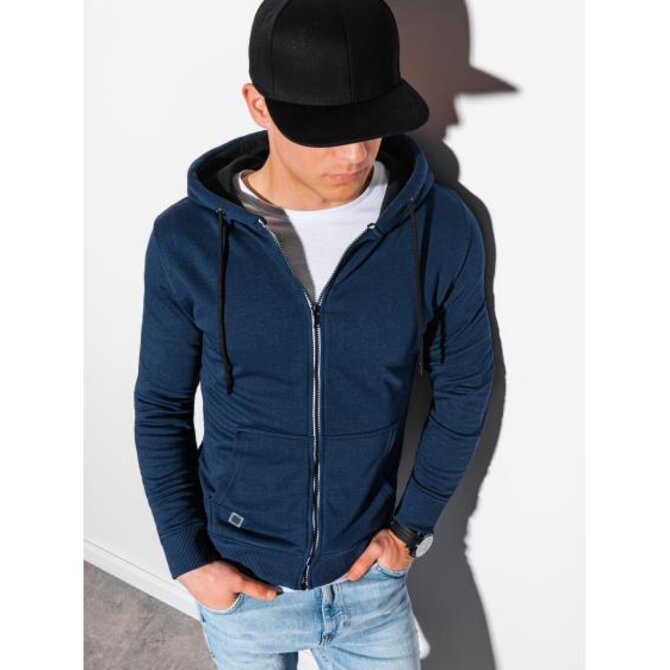 Pánská mikina na zip COLEMAN tmavě modrá Námořnická modrá, XL