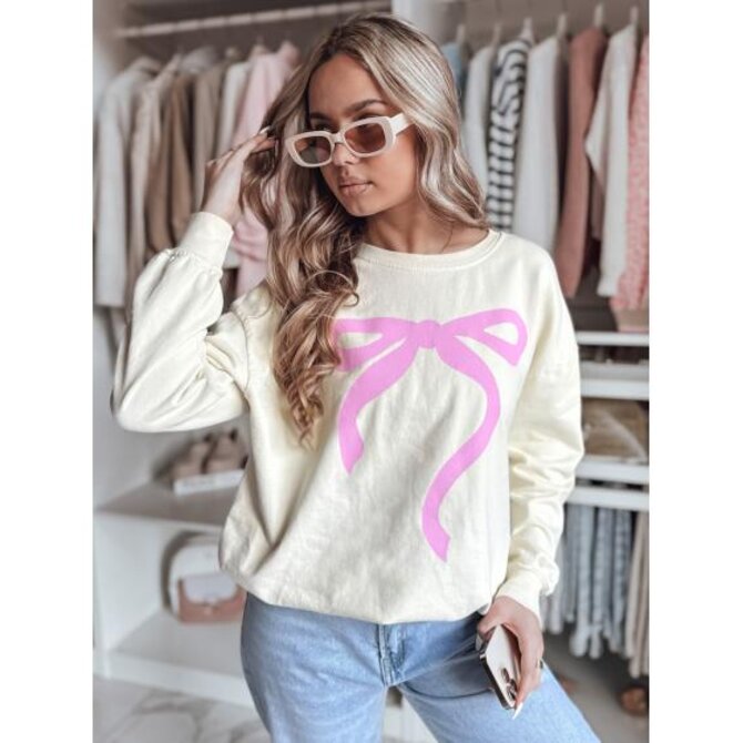 Dámská mikina one size oversize SOFTTIE béžová Béžová, Univerzální