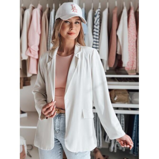 Dámské sako RESIDAL, jedna velikost, oversize, bílá Bílá, Univerzální