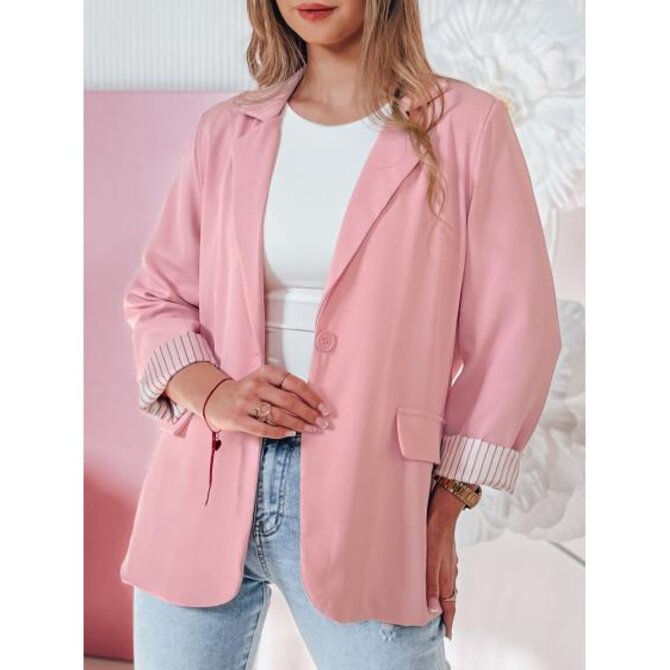 Dámské sako RESIDAL, jedna velikost, oversize, růžová Růžová, Univerzální