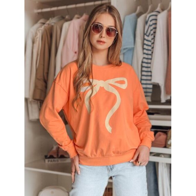 Dámská mikina one size oversize SOFTTIE oranžová Oranžová, Univerzální