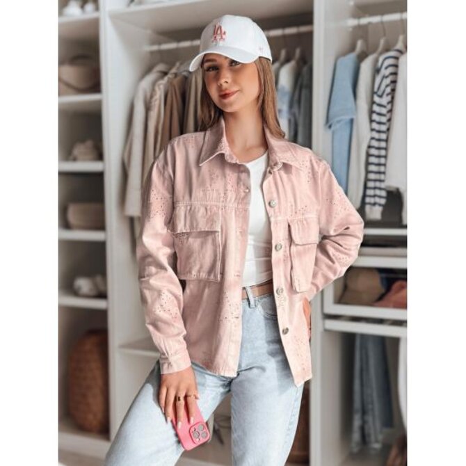 Dámská přechodová bunda one size s hvězdami STRASHINE borůvková Růžová, Univerzální