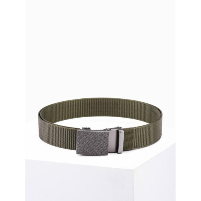Pánský pásek A849 khaki Khaki, Univerzální, Univerzální cm