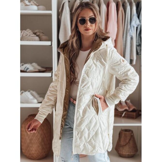 Dámská prošívaná přechodová bunda LIVIANA, bílá Bílá, S