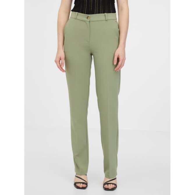 Khaki dámské straight kalhoty Khaki, 38