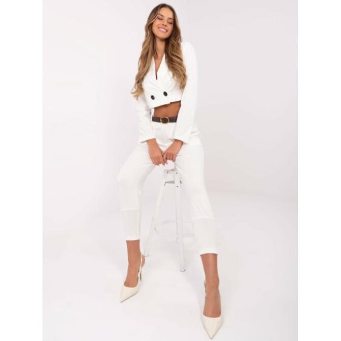 Dámské tepláky v barvě ecru s kapsami Ecru, Univerzální