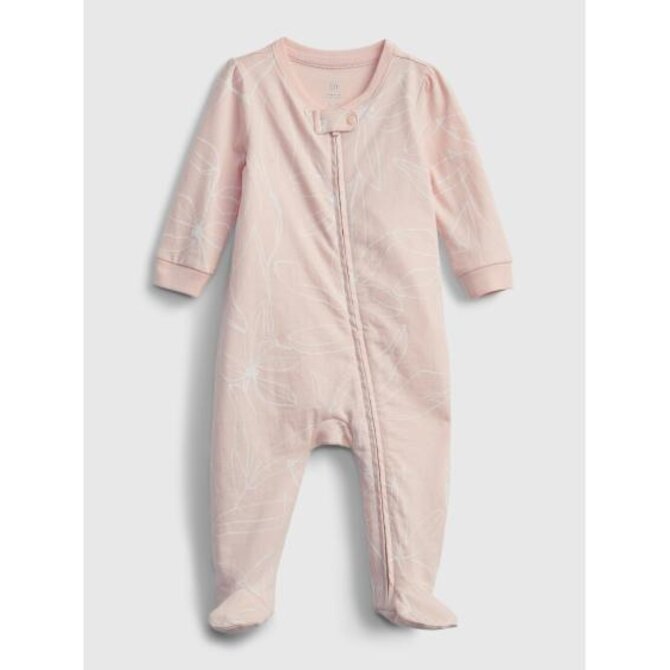 Baby overal 100% organic cotton Růžová, 6-9M