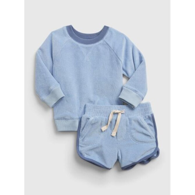 Baby set outfit Modrá, 6-12M