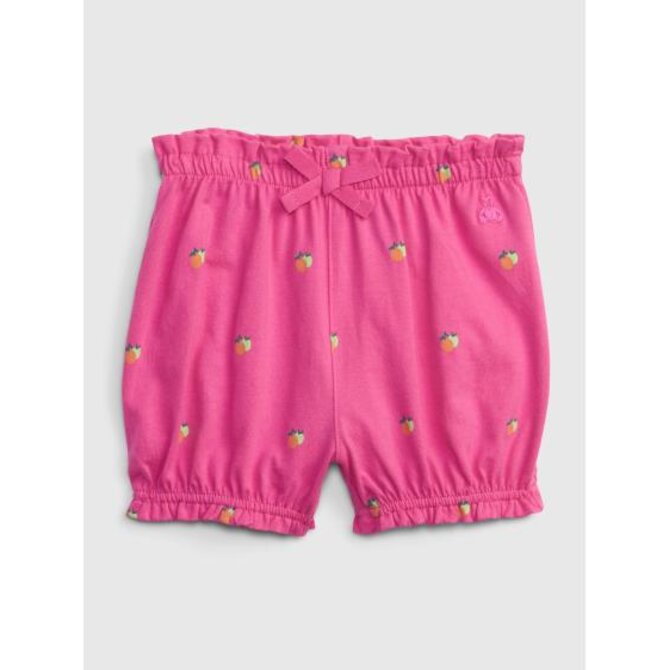 Baby vzorované kraťasy organic Růžová, 0-3M