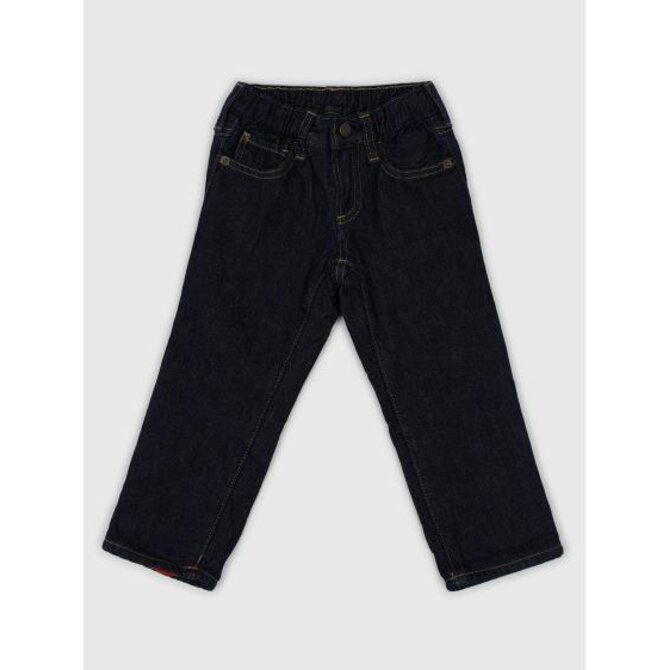 Dětské zateplené džíny straight Modrá, 2YRS