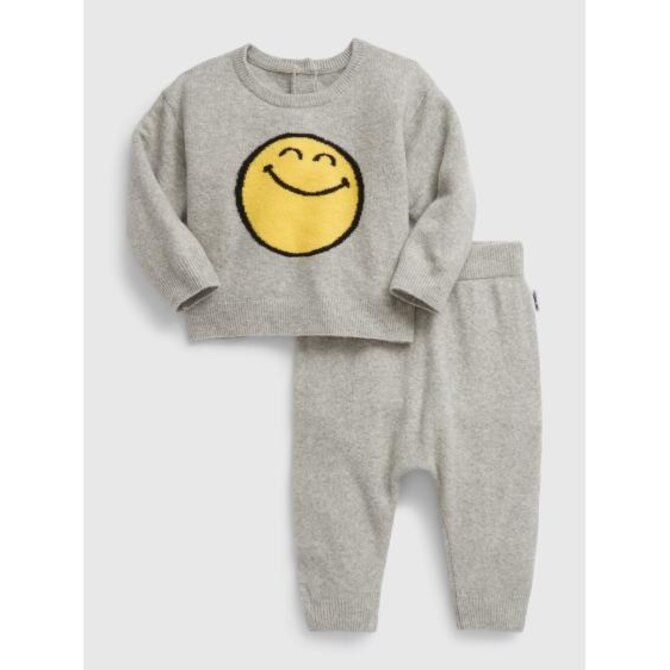 Baby pletená souprava GAP & Smiley® Šedá, 18-24M
